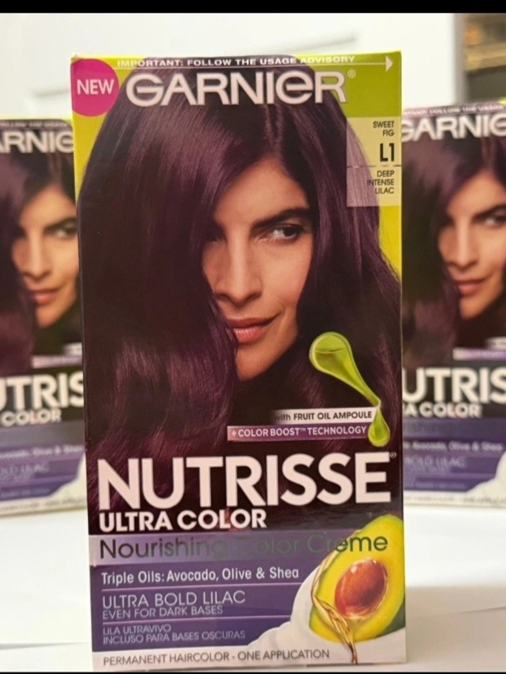 3 Garnier Nutrisse Ultra Color - Deep Intense Lilac Hair Dye